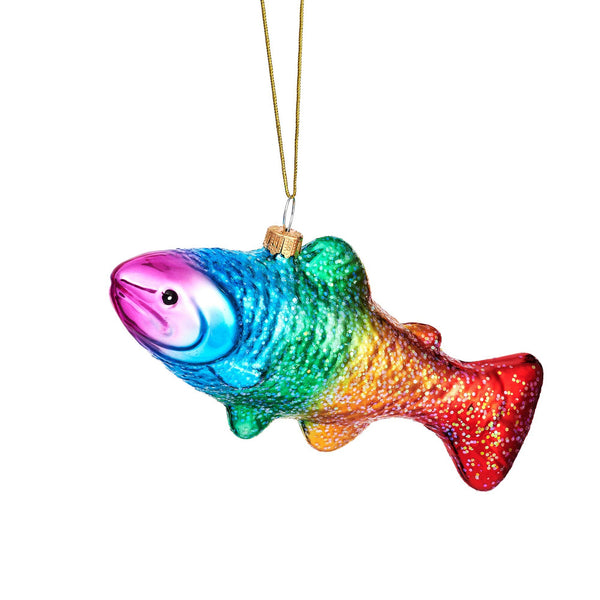 Regenboogforel kerstbal
