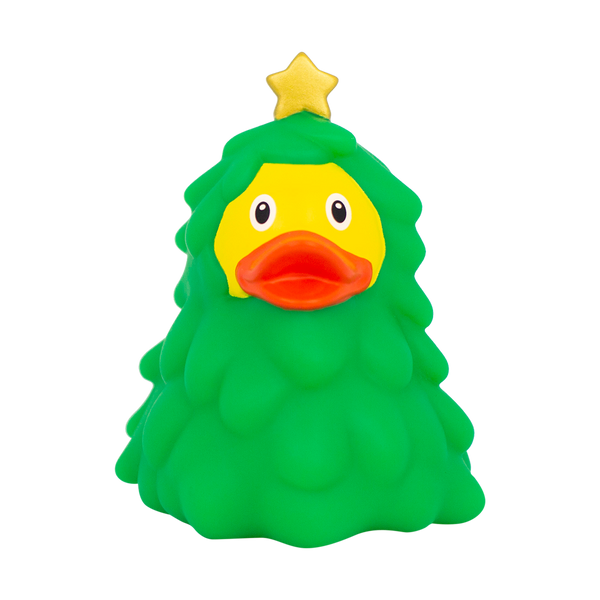 Groene kerstboom eend