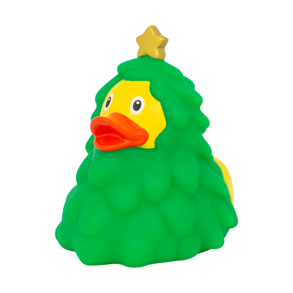 Groene kerstboom eend