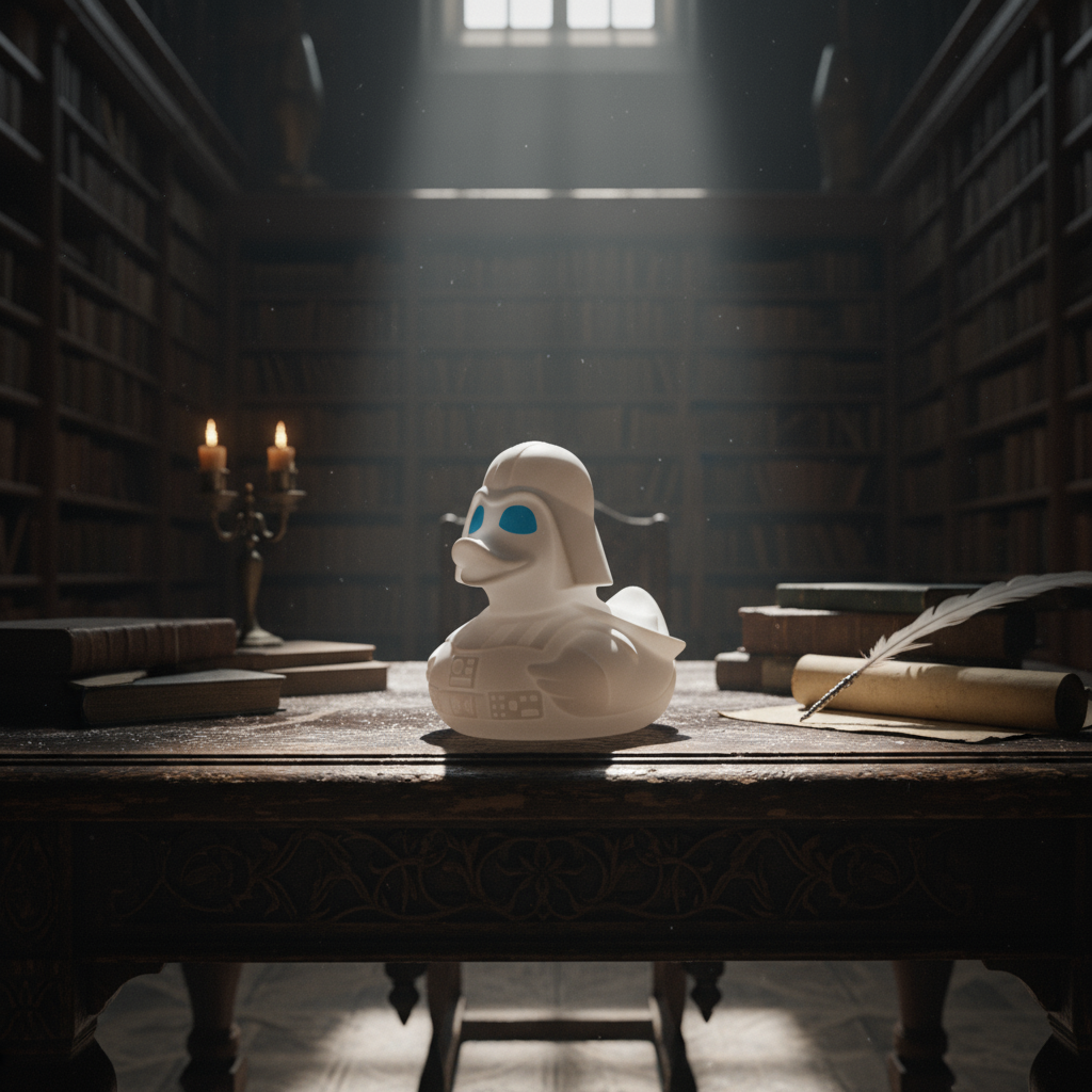 Witte Donkere Vaduck Eend