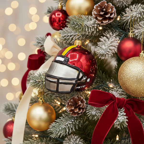 Kerstbal American Football helm