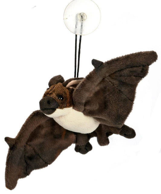 Peluche chauve-souris brun-blanc avec ventouse Uni Toys