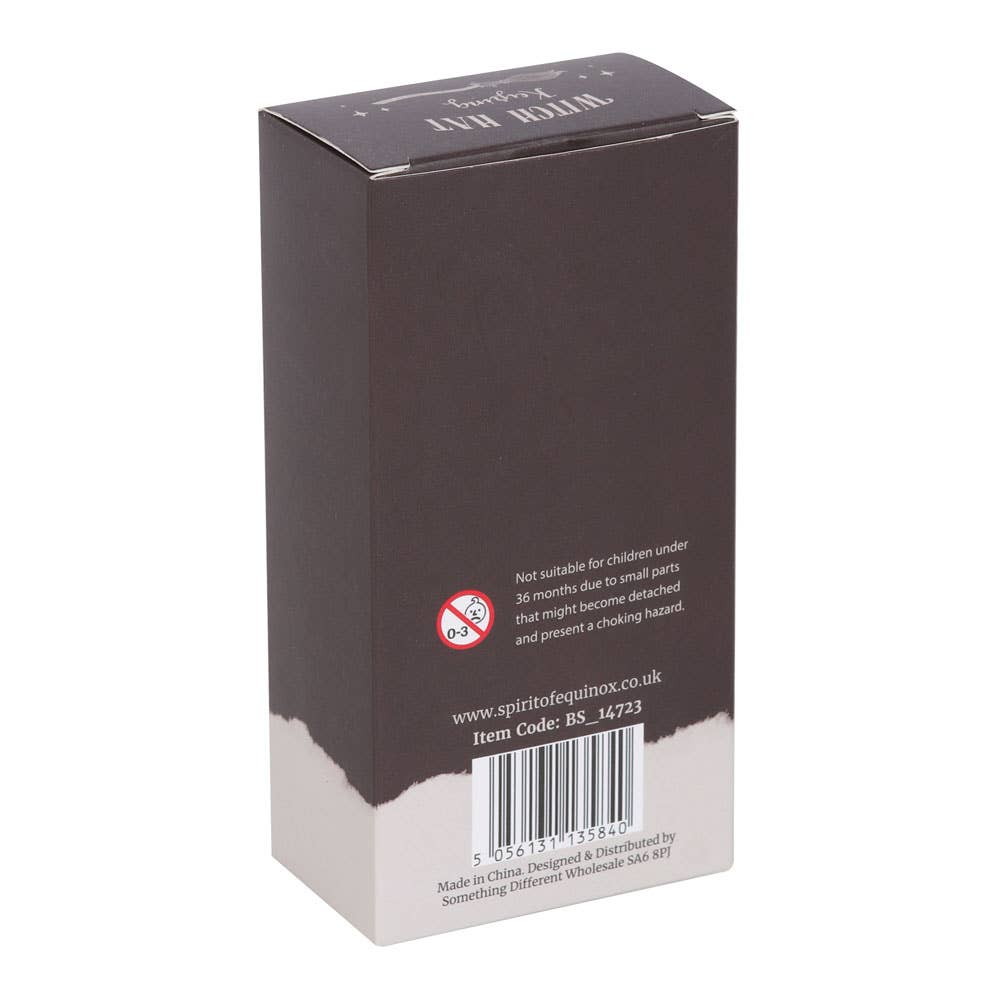 Porte-clés d'Halloween en forme de chapeau de sorcière