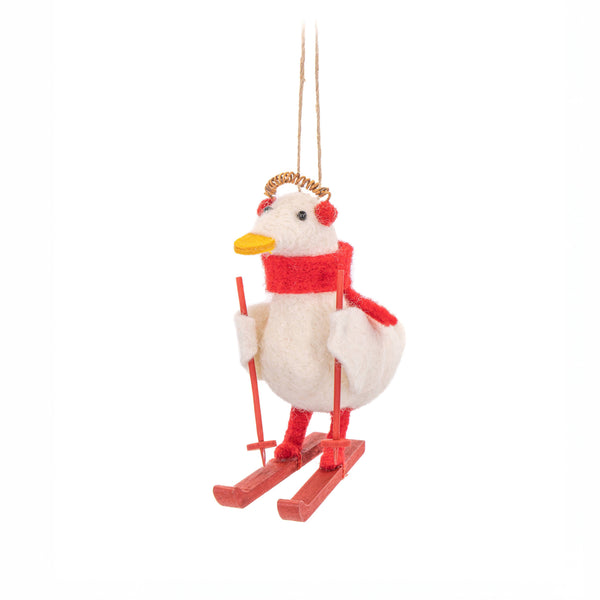 Hangende decoratie: Skiënde Eend