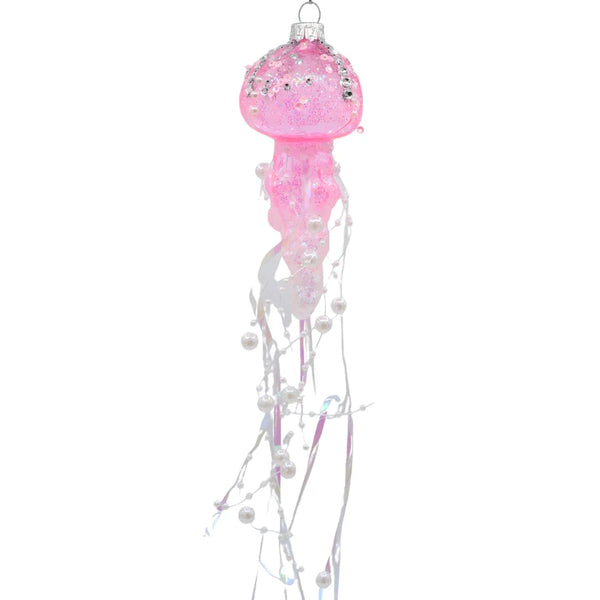 Roze kwallenkerstbal