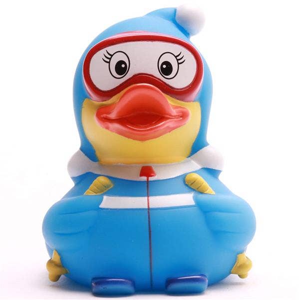 Canard Skieuse bleu