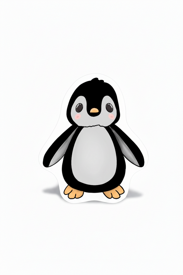 Autocollant pingouin