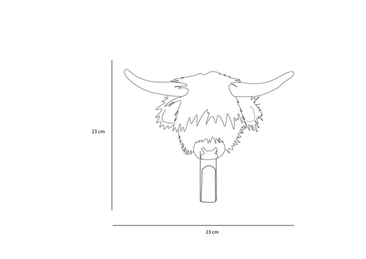 Porte-manteau vache Highland - Wild & Soft