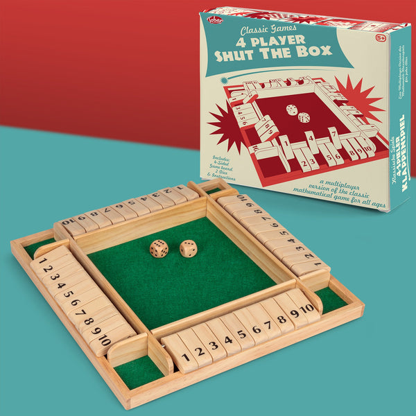 JEU DE FERMETURE DE LA BOÎTE EN BOIS POUR 4 JOUEURS
