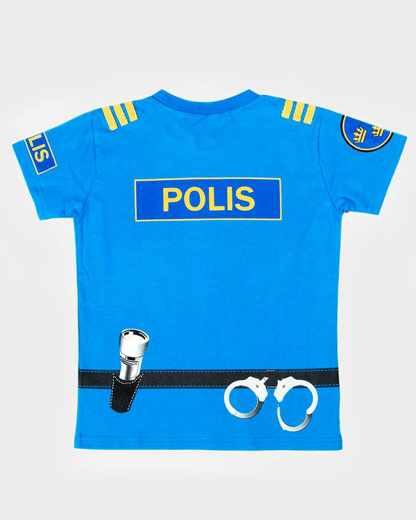 T-shirt Police en coton biologique 110-116 cl 4-6 ans