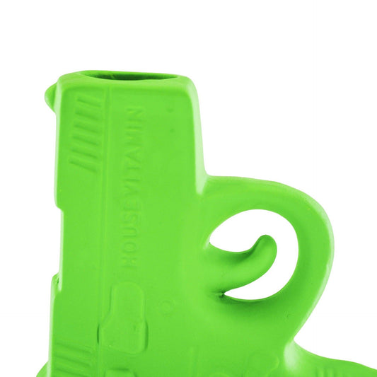 Vaas - Pistool - Keramiek - Neongroen - 12x5x12cm