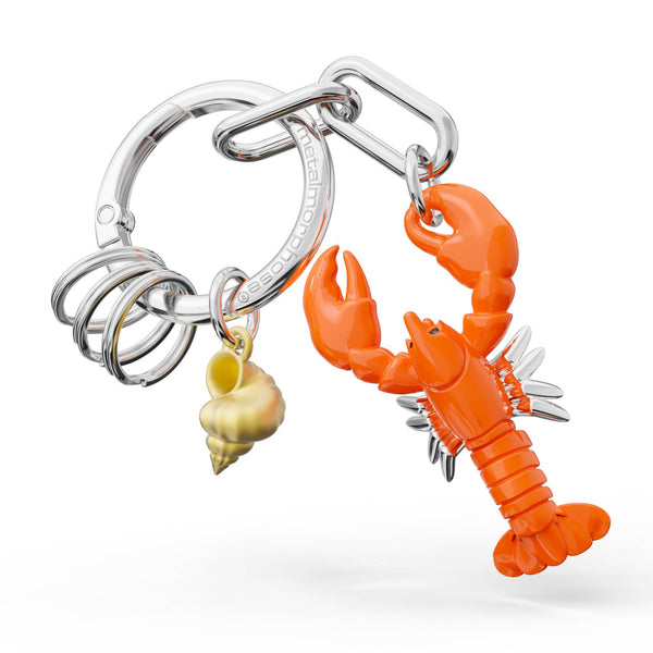Lobster charm keychain