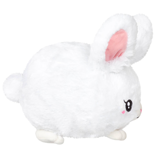 Mini knuffelbaar pluche wit konijn