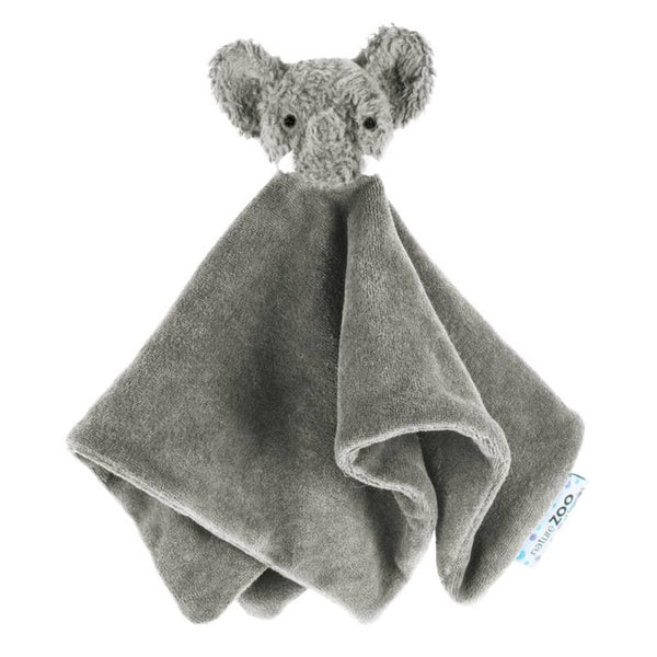 Grijze pluche olifant