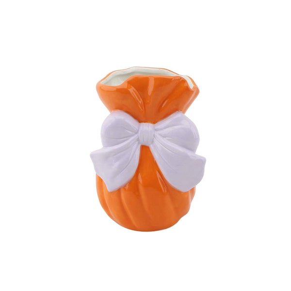 Vaas - Kom - Dolomiet - Oranje/Lila - 11x10x16cm