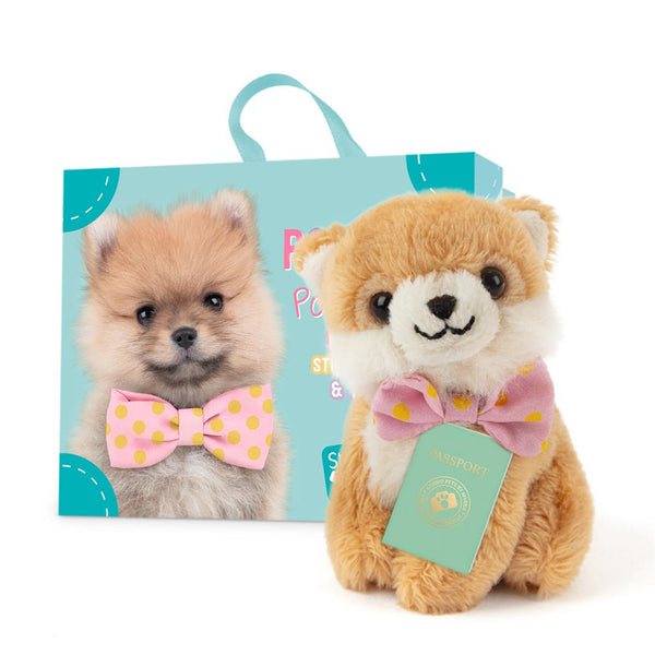 Mini Pomeranian puppy pluche speelgoed