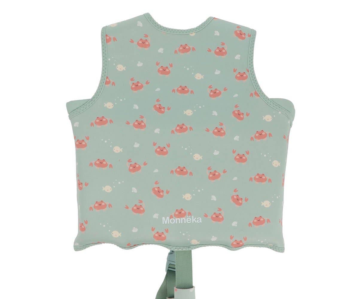 gilet de flottaison dapprentissage pour enfants crabes monneka