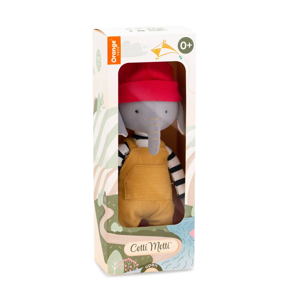 Cotton soft toy Alicio the elephant - 29 cm - 0+ months