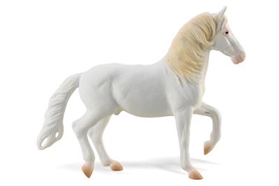 Collecta Chevaux (1:20 XL): ÉTALON CAMARILLO BLANC 15.5x12.5cm