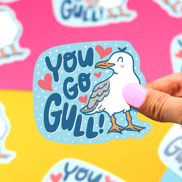 Autocollant Mouette "You Go Gull"