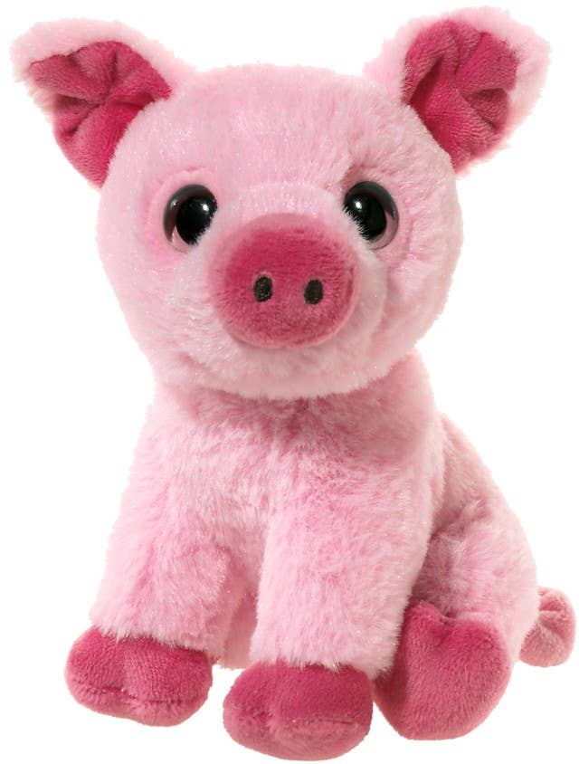 Peluche cochon rose Mini-Mi Misanimo Heunec — 14 cm