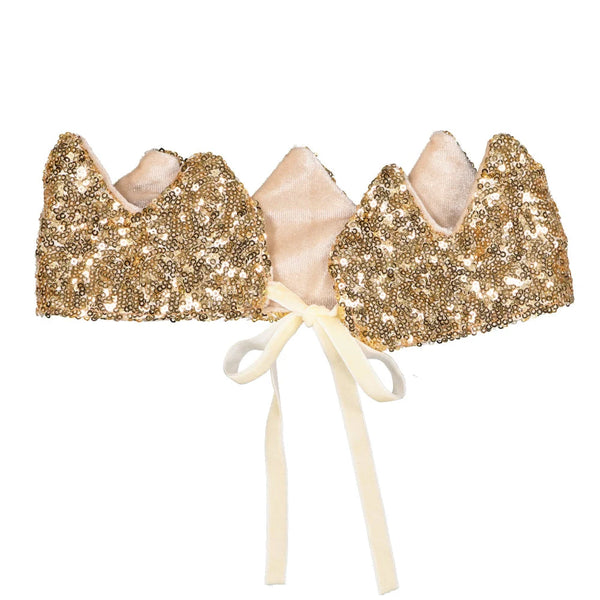 Prinsessenkroon - Gouden pailletten