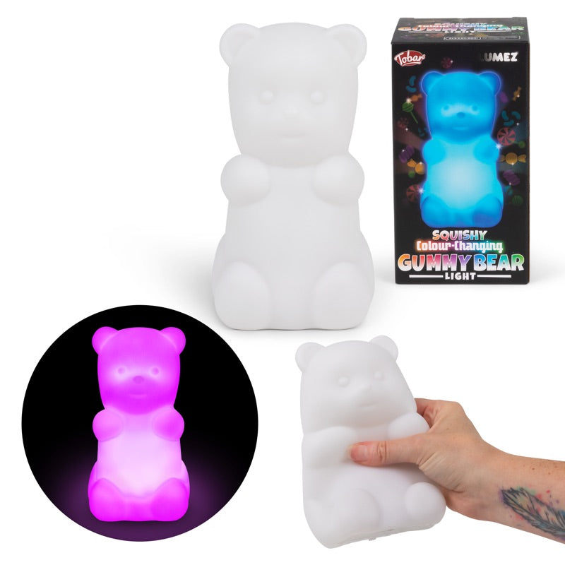 LUMEZ SQUISHY OURS GÉLIFIÉ CHANGEANT DE COULEUR LUMINEUX