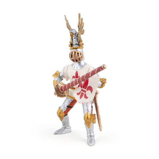 Figurine Chevalier blanc fleur de lys