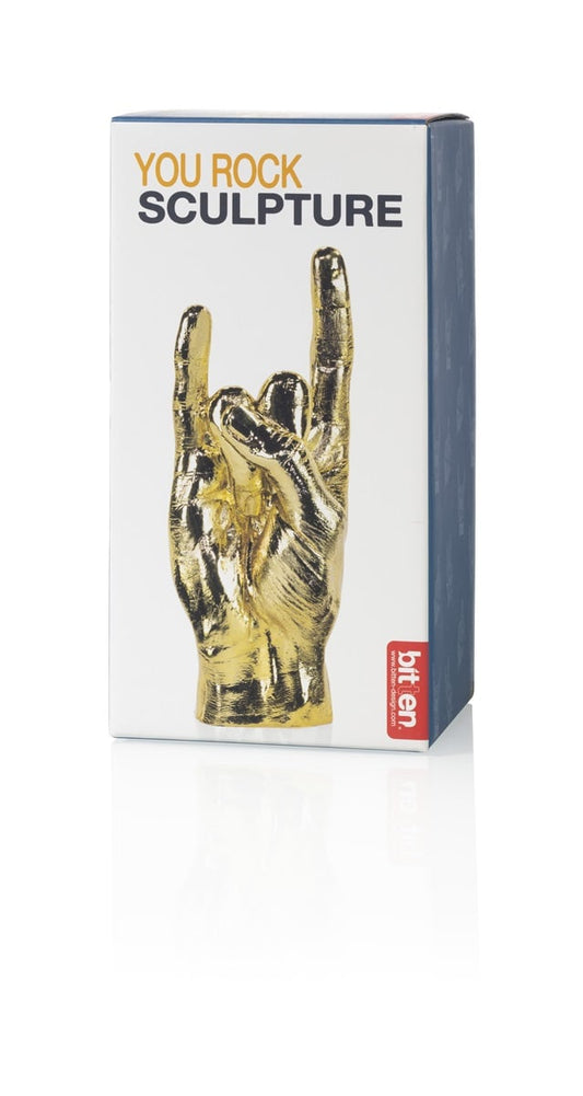 Main You Rock Sculpture - Gold