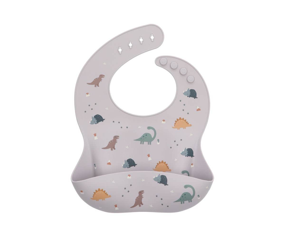 Dinosaur World Silicone Bib