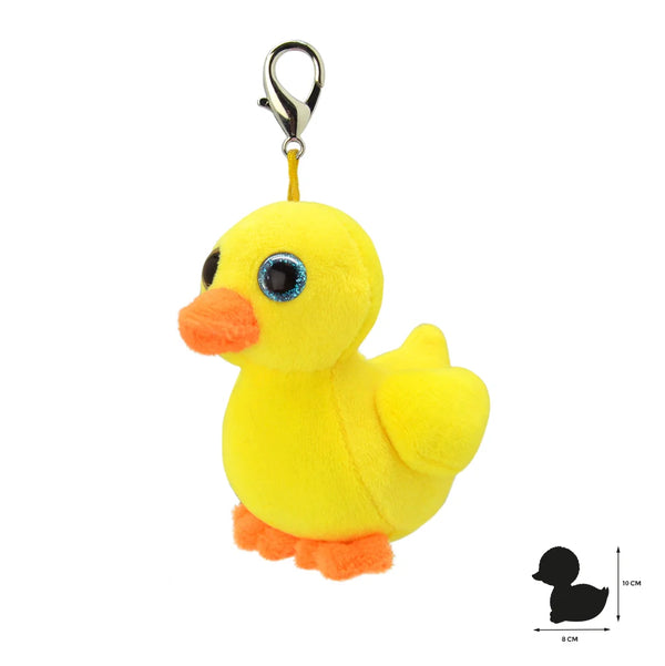 Pluche eend sleutelhanger