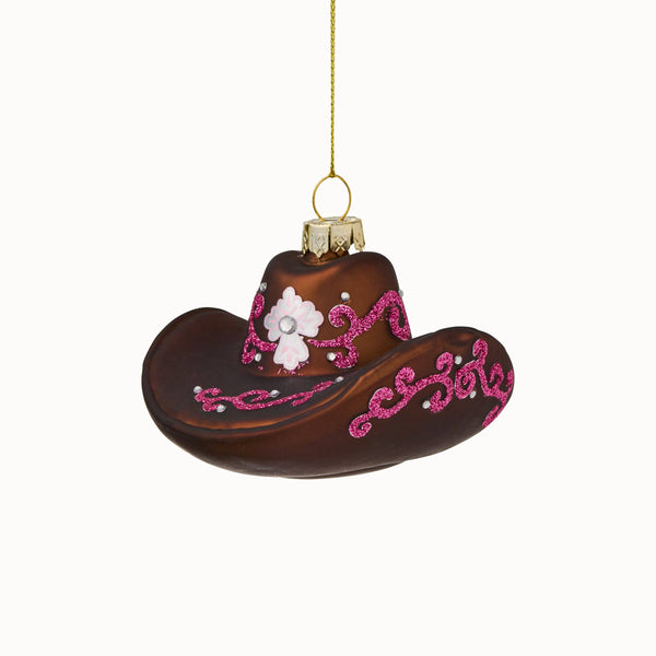 Hangende decoratie in de vorm van een cowboyhoed