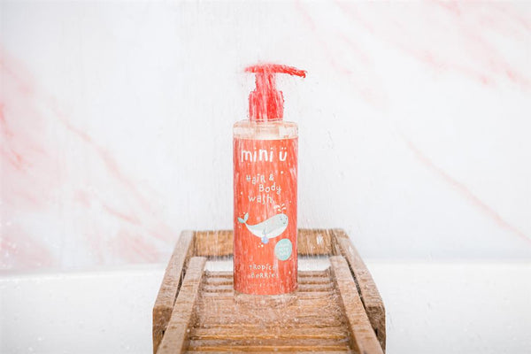 Shampoo en douchegel met tropische bessensmaak