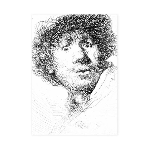 Torchon, Rembrandt, Visage Curieux
