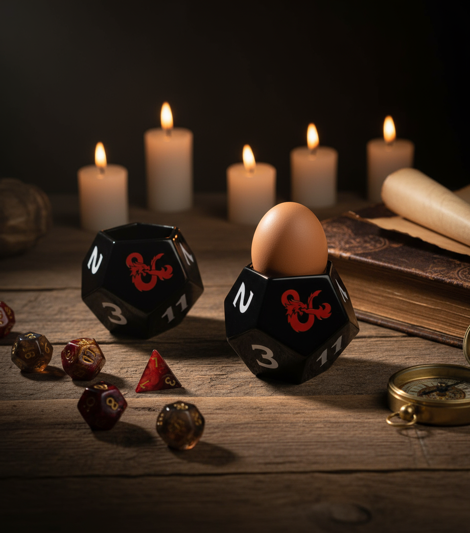 Dungeons & Dragons D20 Dice Egg Cup