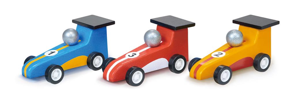 Rennwagen mit Rückziehmechanismus