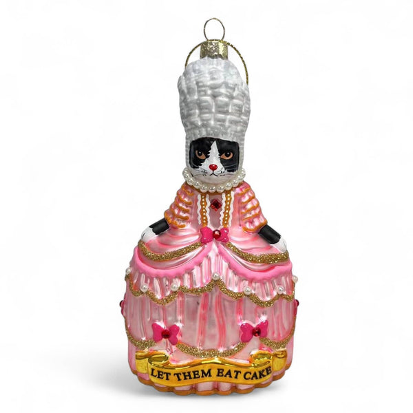 Kerstbal, Tuxedo Cat, Marie Antoinette, “Laat ze eten”