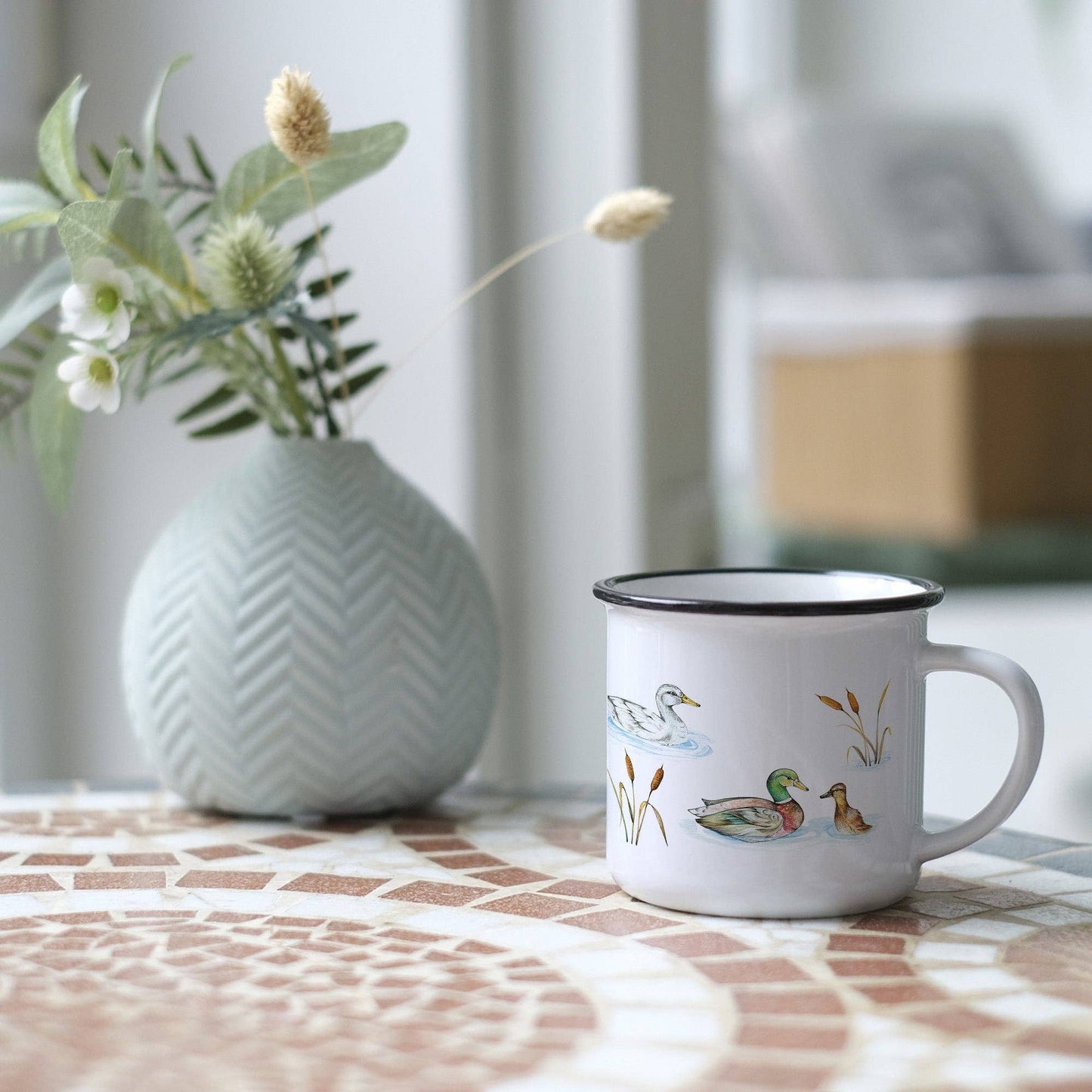 Ceramic mug - Duck pond