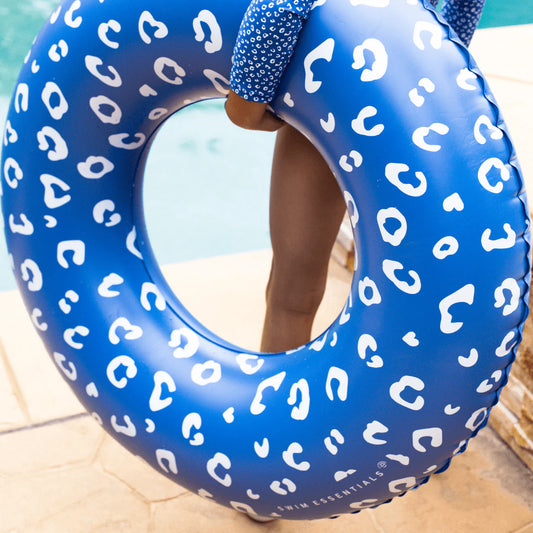 Blue Leopard Pool Float