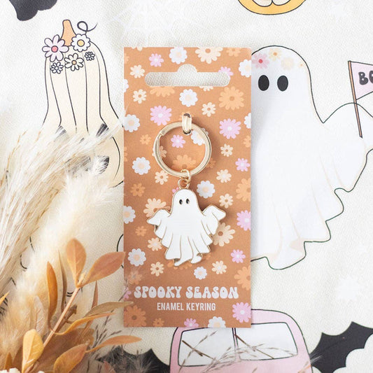Groovy Ghost Keychain