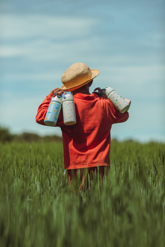 Flying Dog Stainless Steel Insulated Water Bottle for Children