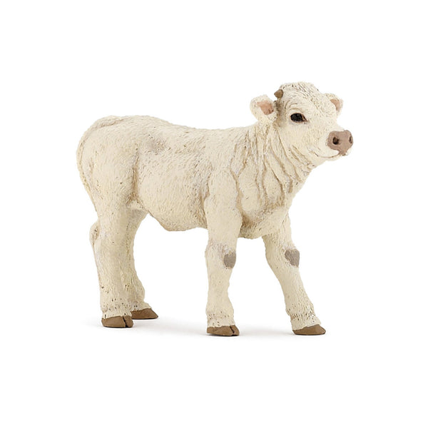 Figurine Veau Charolais Papo - animal de la ferme