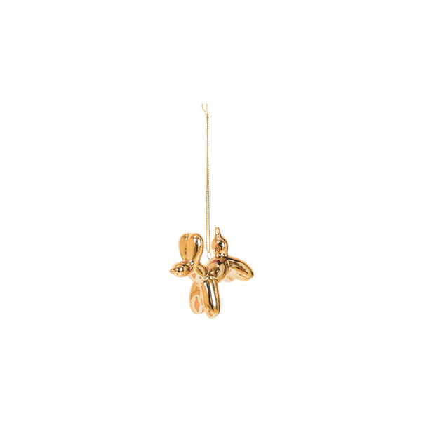 Weihnachtskugel, goldener Hundeballon