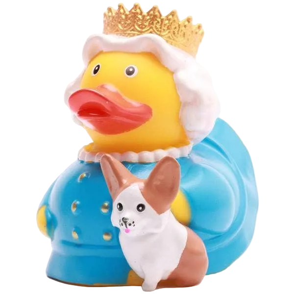 Koningin Elizabeth Eend met Corgi