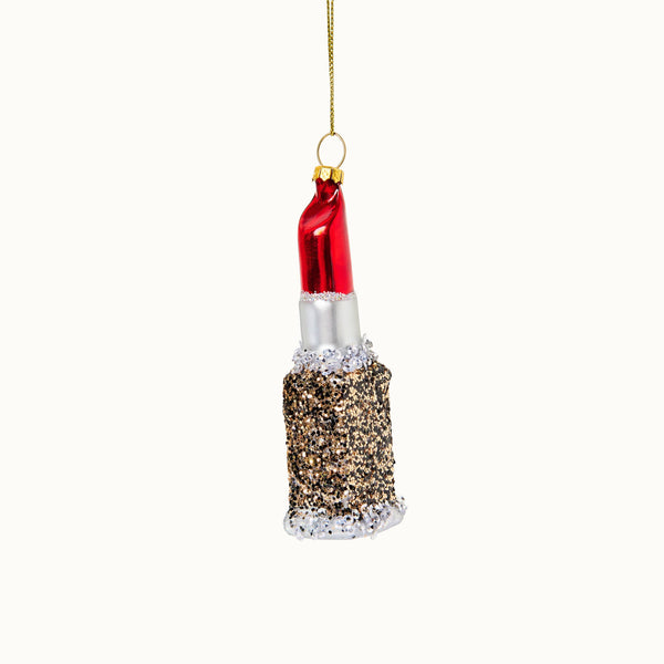 Hangende decoratie in de vorm van een lippenstift