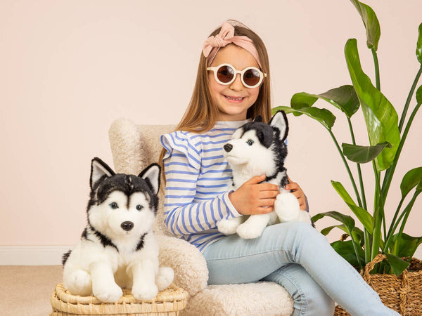 Peluche Husky Assis – 30 cm - Teddy Hermann