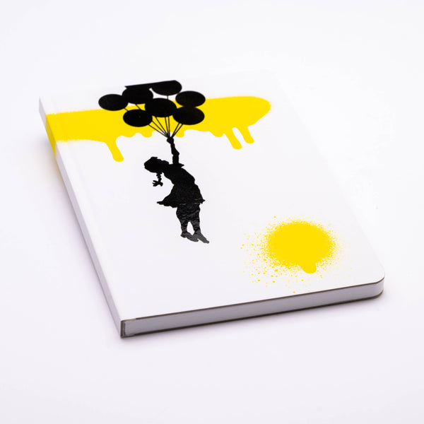 Stone Paper A5 Graffiti Banksy Notitieboekje - Flying Girl