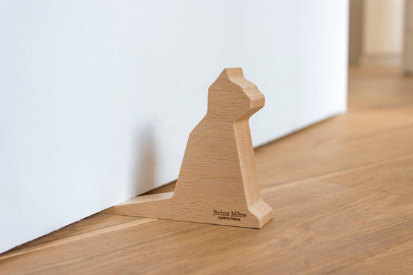 Houten deurstopper - Kat Sachat