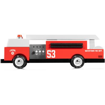 Candycar World Houten Auto - Brandweerwagen
