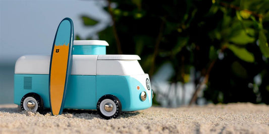 Candycar World Wooden Car - Ocean Beach Van